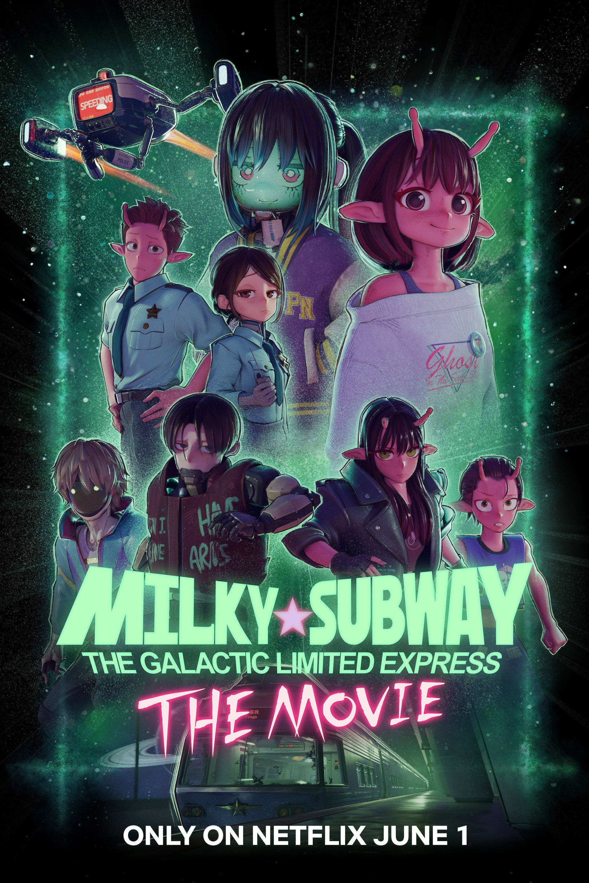Milky☆Subway Tàu Tốc Hành Thiên Hà (Bản Điện Ảnh) Vietsub - Yêu Anime